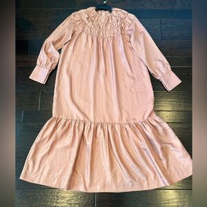 The Collective Peach Colored Dress With Tier Skirt, Size Large